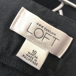 Ann Taylor Loft Classic Black Women's wide leg Pants size 10 with 17” waist NWOT